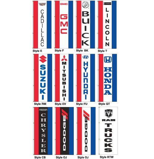 3' x 8'' Free Flying Dealer Flag (Single Sided) - Image 2