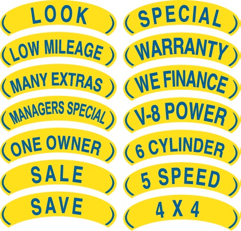 Blue & Yellow Arch Slogan - Image 2