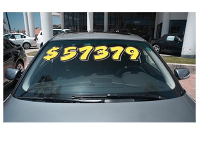 Yellow & Black Die Cut Graphic Adhesive Number - Image 2