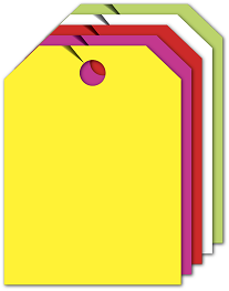 Fluorescent Mirror Hang Tags - Image 16