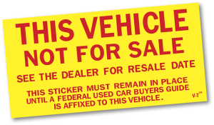 Not For Sale Sticker