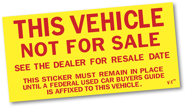 Not For Sale Sticker