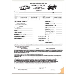 Custom 8.5" x 11" NCR Forms