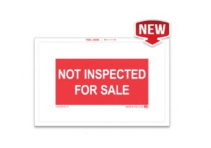 NOT Inspected For Sale Sticker