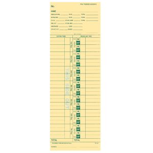 Time Clock Card (TC-57)
