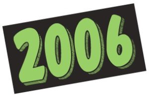 Chartreuse & Black Year Model Sign